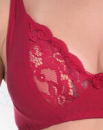 Elegant Lace & Lycra Lingerie(Bra & Panty) Set – Soft, Stretchable, and Breathable Intimates for a Feminine, Sexy, and Comfortable Fit (Maroon Color)
