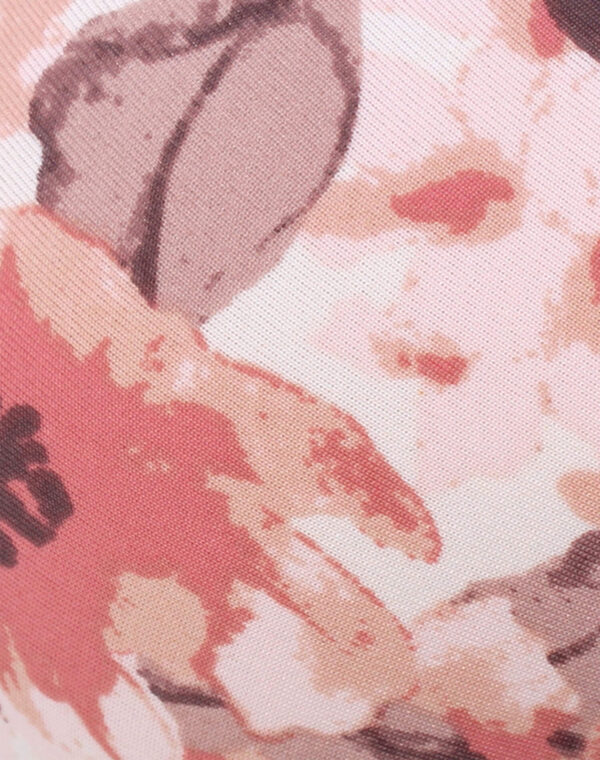 Trending Padded Non-Wired Full Cup Bra – Floral Print, Stretchable Microfiber & Lycra (Pink)