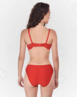 Luxurious Lace & Lycra Lingerie Set – Soft, Stretchable, and Breathable for a Feminine, Sexy, and Comfortable Feel (Red Color)