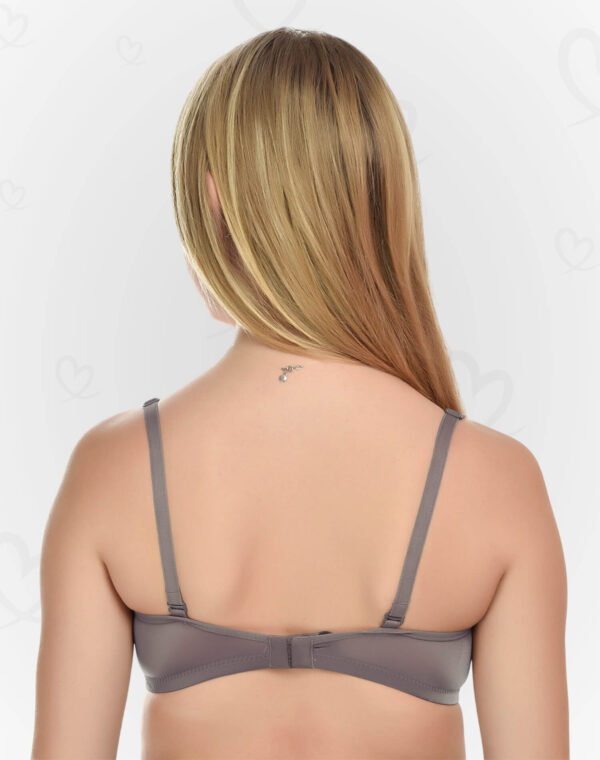 Lushmod Premium Full-Cup Padded Bra with Stretchable Fabric (Sonic Silver Color)