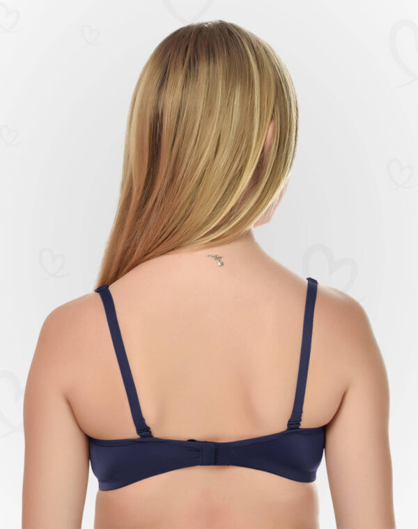 Lushmod Premium Full-Cup Padded Bra with Stretchable Fabric (Navy Blue Color)