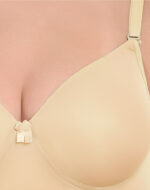 Lushmod Premium Full-Cup Padded Bra with Stretchable Fabric (Desert Sand Dark Color)